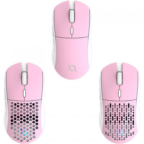 Mouse Optic AQIRYS T.G.A. Alpha, USB/Wireless, White