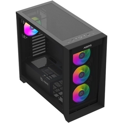 Carcasa AQIRYS XO-1 Black, Fara Sursa
