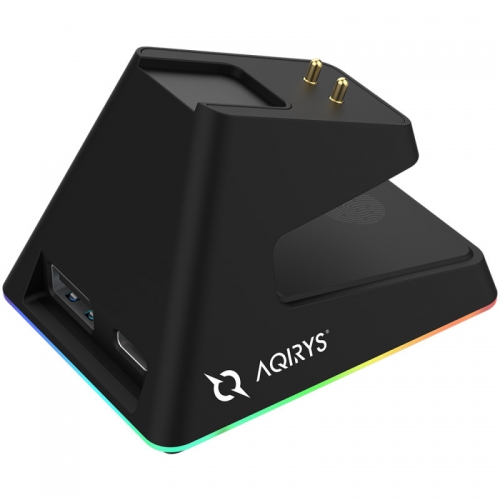 Mouse Optic AQIRYS Zephyr, USB/USB Wireless/Bluetooth, Black