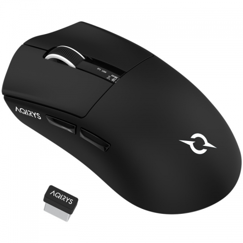 Mouse Optic AQIRYS Zephyr, USB/USB Wireless/Bluetooth, Black