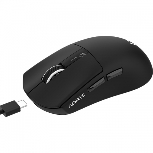 Mouse Optic AQIRYS Zephyr, USB/USB Wireless/Bluetooth, Black