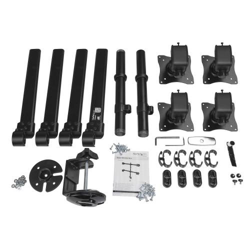 Suport monitor Startech ARMQUAD, 13-27inch, Black