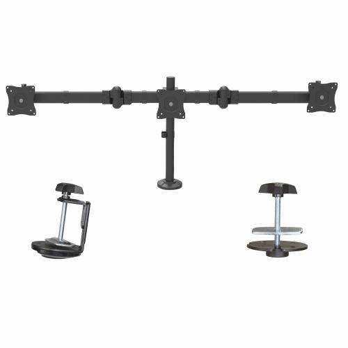 Suport monitor Startech ARMTRIO, 13-24inch, Black