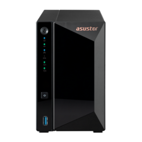 2 bay NAS, Realtek RTD1619B, Quad-Core, 1.7GHz, 2GB, 2.5GbE x1, USB3.2 Gen1 x3, WOW (Wake on WAN), Toolless installation with hot-swappable tray, hardware encryption, MyArchive, EZ connect, EZ Sync