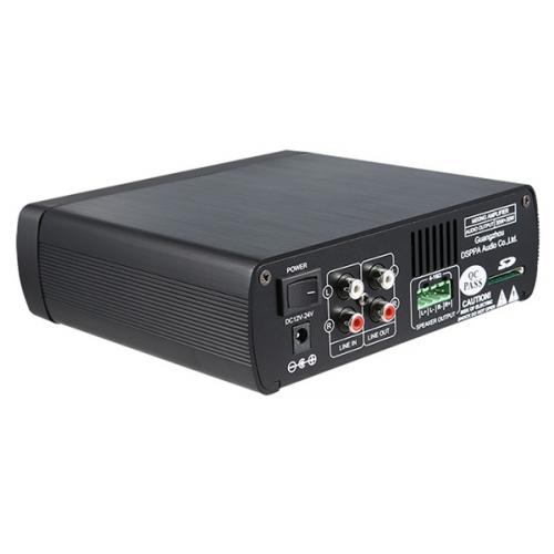 Amplificator cu mixer stereo DSPPA MINI60, 2x30W, Bluetooth /USB/ SD, clasa D, intrare MIC/AUX