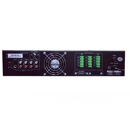 Amplificator cu mixer DSPPA MP212U, 120W, 6 zone, 100V, USB/SD/Tuner, intrare 2xMIC/3xAUX
