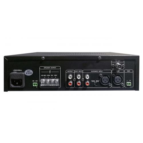 Amplificator cu mixer DSPPA MP35U, 35W, Bluetooth/USB, intrare 3xMIC/2xAUX, 4-16 Ohmi