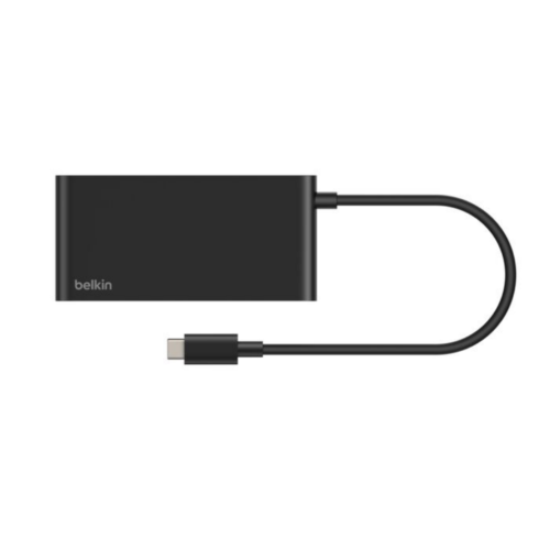 CONNECT 5-IN-1 USB-C HUB WITH/DUAL USB-C PORTS BLACK