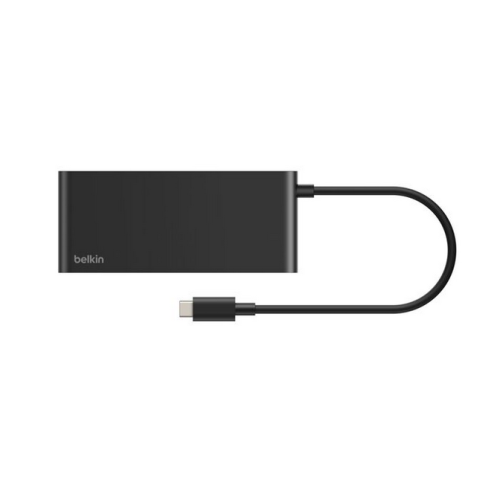 CONNECT 7-IN-1 USB-C HUB WITH/DUAL USB-C PORTS BLACK