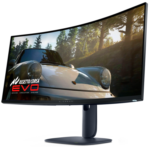 Monitor QD-OLED Curbat Dell Alienware AW3425DW, 34 inch, 3440 x 1440 pixeli, 0.03 ms GTG, Black