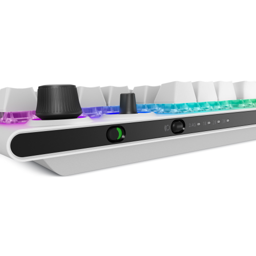 Tastatura Dell Alienware AW920K Tri-Mode, RGB LED, USB/USB Wireless/Bluetooth, Lunar Light