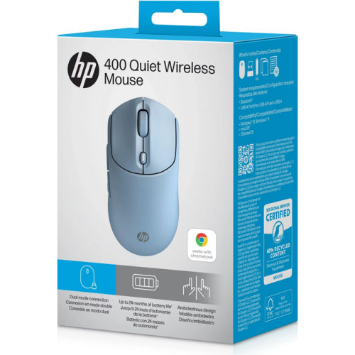 HP 410 Quiet Wireless Mouse - Blue AZ7B4AA