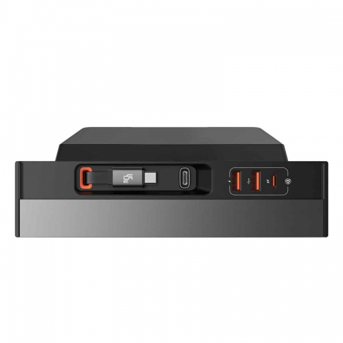 Hub USB Baseus T-Space, 2 x USB-A, 2 x USB-C, 1m, Gray