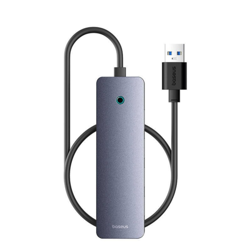HUB portabil Baseus UltraJoy 4 in 1, 4 x USB 3.2 gen 1, Gray