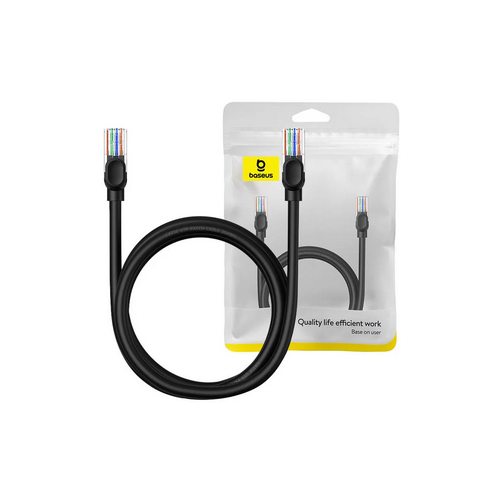 Patch Cord Baseus B00133206111-02, Cat5, UTP, 1.5m, Black