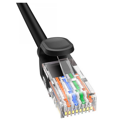 Patch Cord Baseus B00133206111-07, UTP, Cat5, 10m, Black