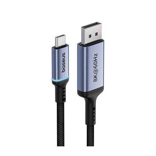 Cablu Baseus B0063370D111-01, DisplayPort male - USB-C male, 2m, Black