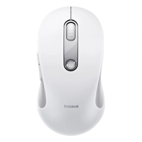 MOUSE Baseus F02 PC sau NB wireless, 2.4Ghz, optic, 800/ 1200/1600 dpi, click silentios, butoane/scroll 4/1, alb, 
