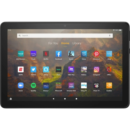 Tableta Amazon Fire HD 10 (2021), MediaTek MT8183 Octa Core, 10.1 inch, 32 GB, Wi-Fi, BT, Fire OS 7, Black