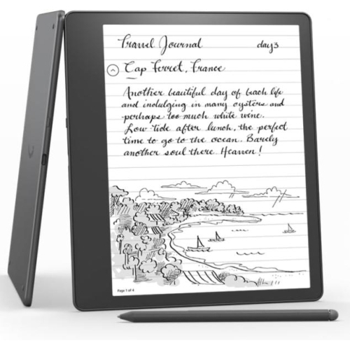 Ebook New Kindle Scribe - 2024 release 10.2” glare-free 32GB Wi-Fi (Without Lockscreen Ads) with Premium Pen Tungsten