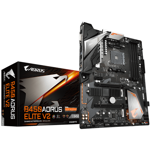 Placa de baza Gigabyte B450 AORUS ELITE V2, AMD B450, Socket AM4, ATX