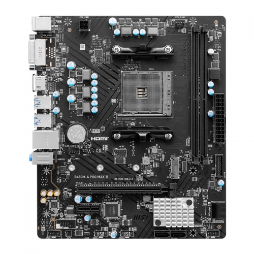 Placa de baza MSI B450M-A PRO MAX II, AMD B450, Socket AM4, mATX