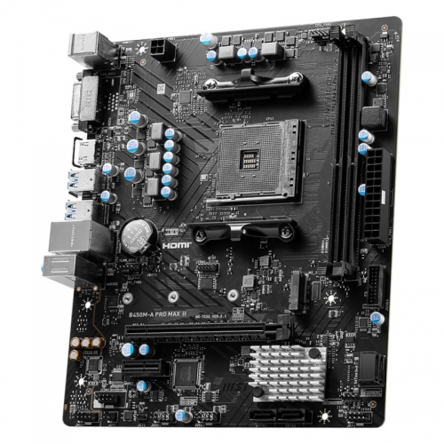 Placa de baza MSI B450M-A PRO MAX II, AMD B450, Socket AM4, mATX