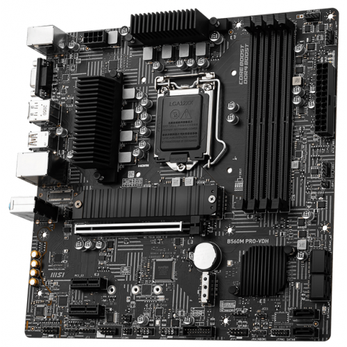Placa de baza MSI B560M PRO-VDH, Intel B560, socket 1200, mATX