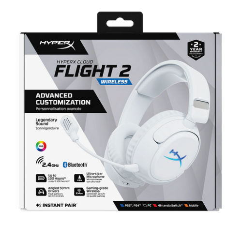 HyperX Cloud Flight 2 WL WHT GAM HS