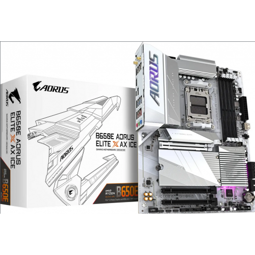 Placa de baza Gigabyte B650E AORUS Elite X AX ICE, AMD B650, Socket AM5, ATX