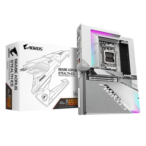 Placa de baza Gigabyte B650E AORUS STEALTH ICE, AMD B650, Socket AM5, ATX