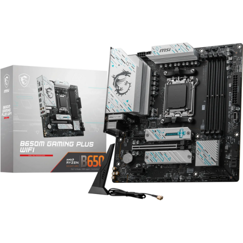 Placa de baza Gigabyte B650M GAMING PLUS WIFI, AMD B650, Socket AM5, mATX