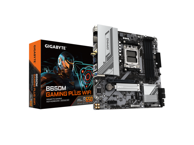 Placa de baza Gigabyte B650M GAMING PLUS WIFI, AMD B650, Socket AM5, mATX