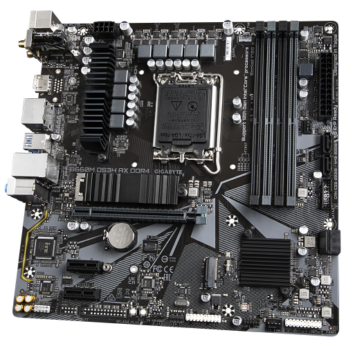 Placa de baza GIGABYTE B660M DS3H AX DDR4, Intel B660, Socket 1700, mATX