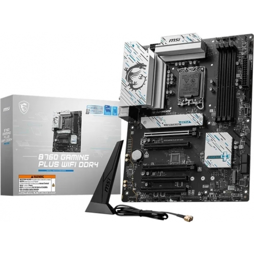 Placa de baza MSI B760 GAMING PLUS WIFI DDR4, Intel B760, Socket 1700, ATX