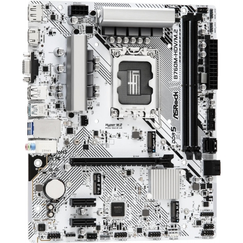 Placa de baza ASRock B760M-HDV/M.2, Intel B760, Socket 1700, mATX