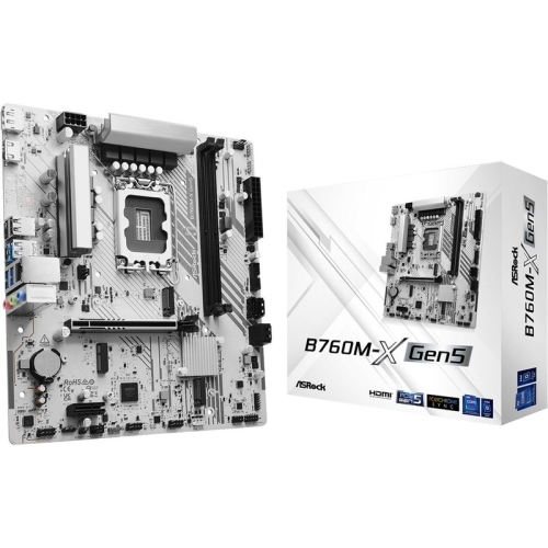Placa de baza ASRock B760M-X GEN5, Intel B760, socket 1700, mATX