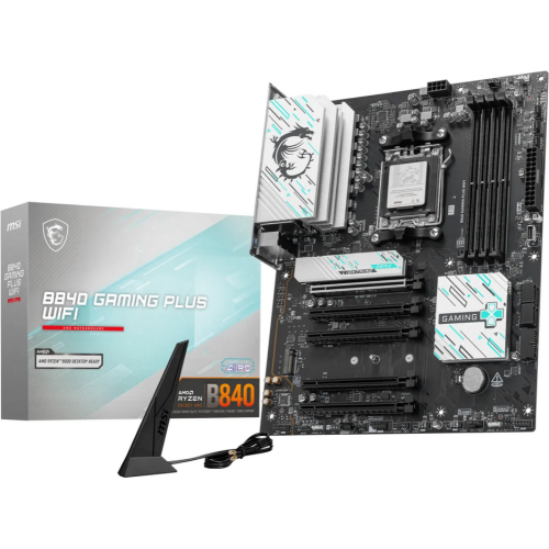 Placa de baza MSI B840 GAMING PLUS WIFI, AMD B840, Socket AM5, ATX