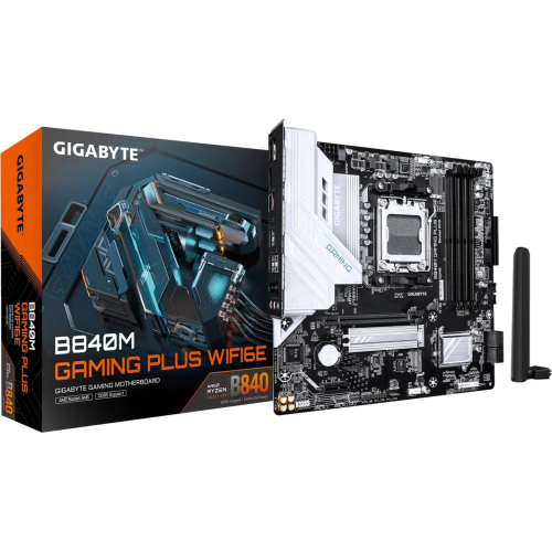 Gigabyte B840M Gaming Plus WiFi6E   (B840,AM5,mATX,DDR5)