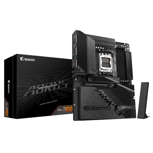 Placa de baza Gigabyte B850 AORUS STEALTH, AMD B850, Socket AM5, ATX