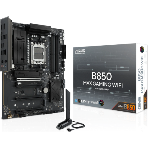 Placa de baza ASUS B850 MAX GAMING WIFI, AMD B850, Socket AM5, ATX