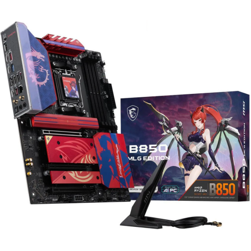 B850 MLG EDITION, AM5, DDR5, BT, ATX, Rosu/Mov 911-7E62-012