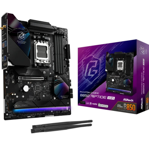 Placa de baza ASRock Phantom Gaming B850 Riptide WiFi, AMD B850, Socket AM5, ATX