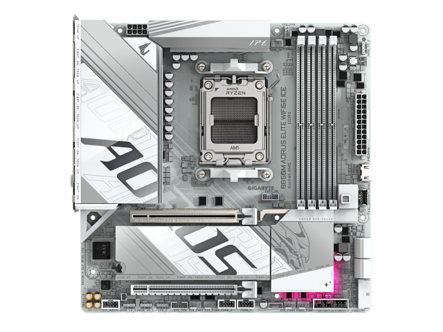 Placa de baza Gigabyte B850M AORUS ELITE WIFI6E ICE, AMD B850, Socket AM5, mATX