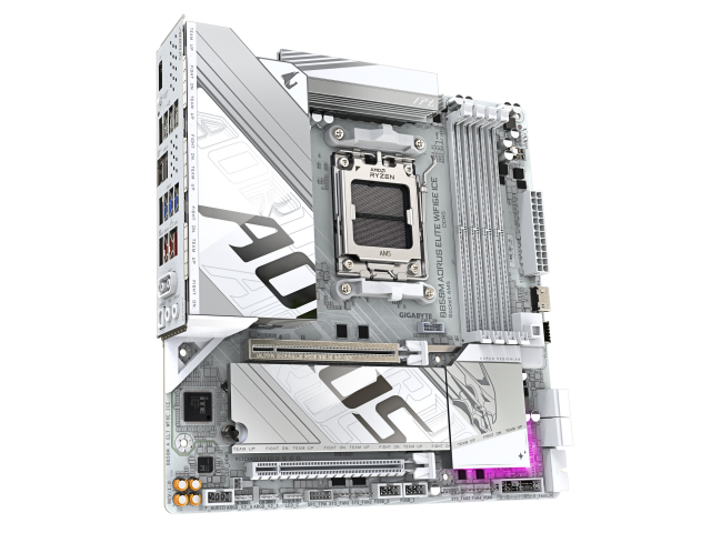 Placa de baza Gigabyte B850M AORUS ELITE WIFI6E ICE, AMD B850, Socket AM5, mATX