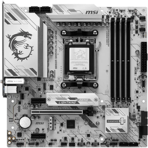Placa de baza MSI B850M GAMING PLUS WIFI6E, AMD B850, Socket AM5, mATX