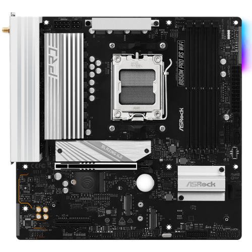 Placa de baza ASRocK B850M Pro RS WiFi, AMD B850, Socket AM5, mATX