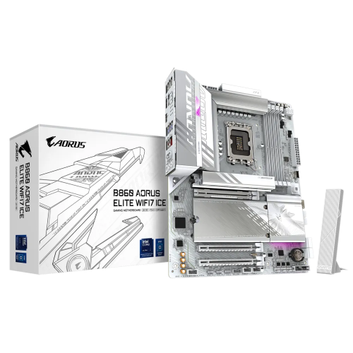 Placa de baza Gigabyte  B860 AORUS ELITE WIFI7 ICE, Intel B860, Socket 1851, ATX