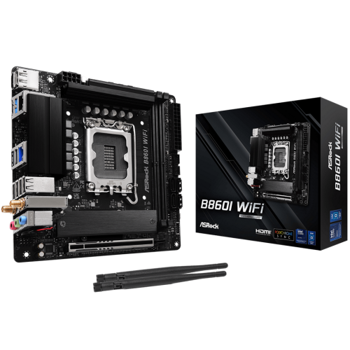 Placa de baza ASRocK B860I WiFi, Intel B860, Socket 1851, mITX