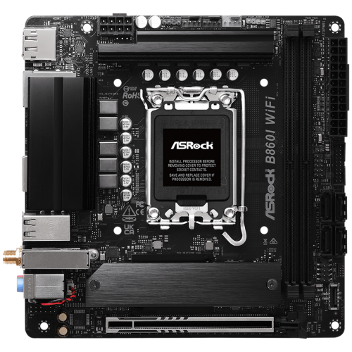 Placa de baza ASRocK B860I WiFi, Intel B860, Socket 1851, mITX